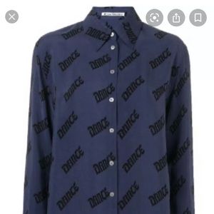 Acne Studios navy dance shirt - 36